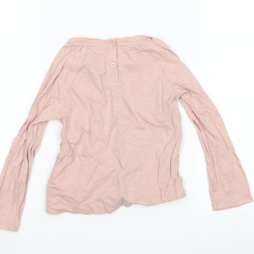 Gap Girls Pink   Basic T-Shirt Size 3 Years  - bear