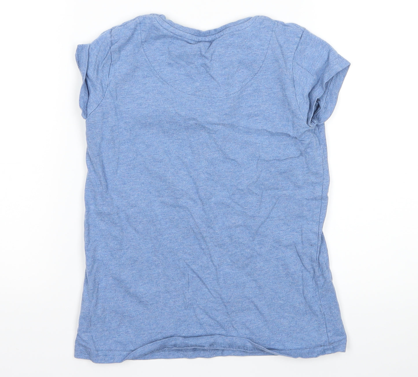 NEXT Girls Blue   Basic T-Shirt Size 7 Years  - graphic