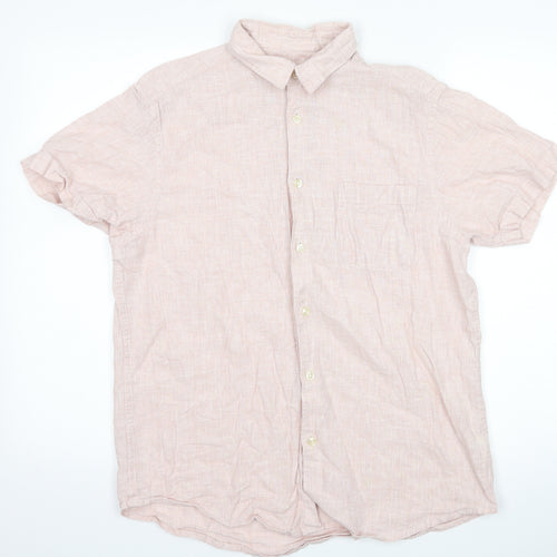 Cedar Wood State Mens Pink    Button-Up Size L