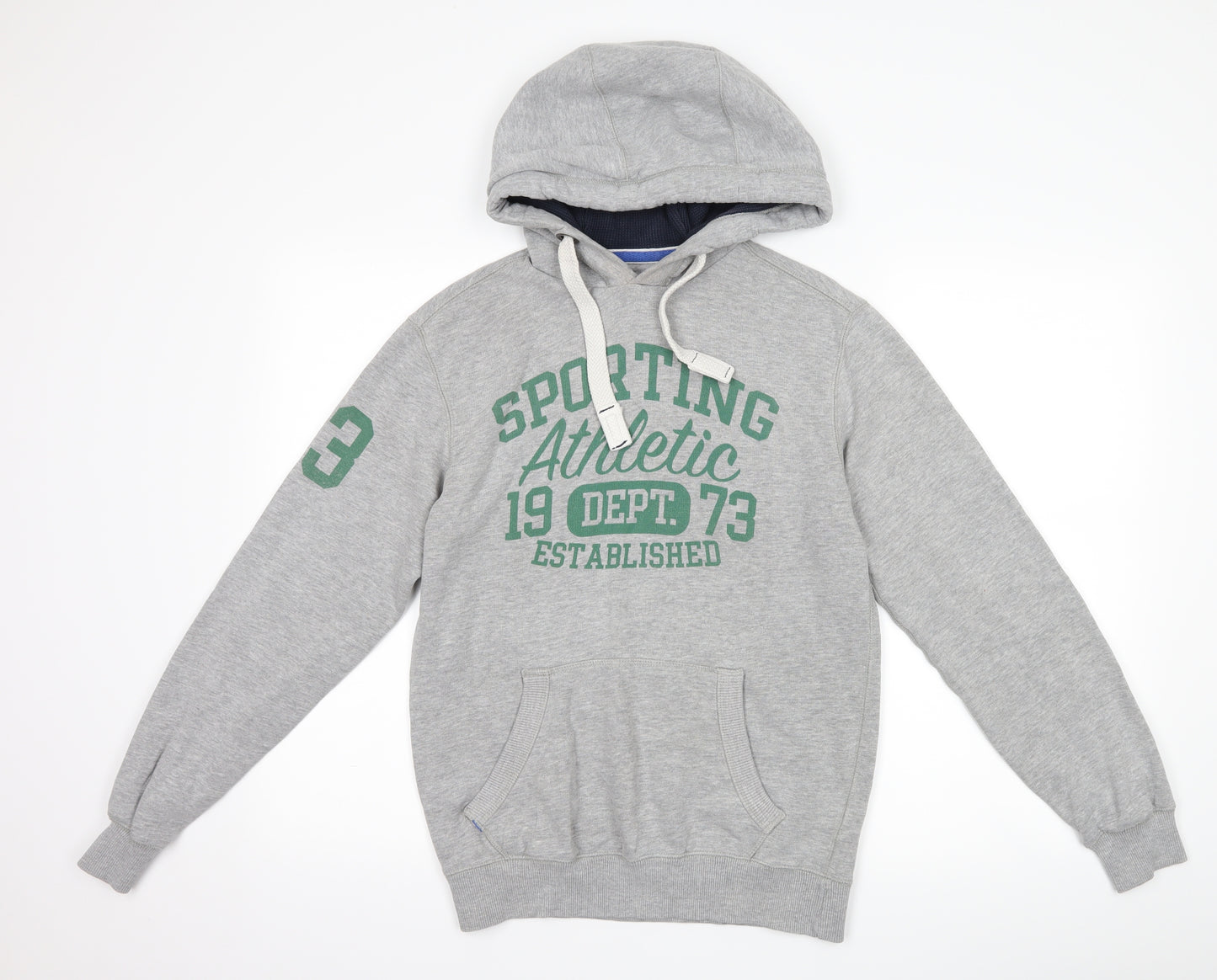 F&F Mens Grey   Pullover Hoodie Size XS  - graphic