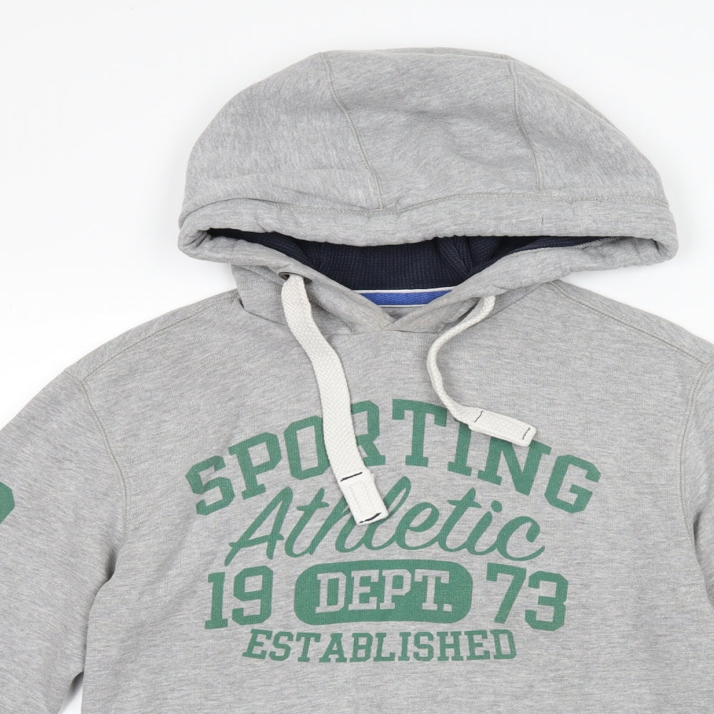 F&F Mens Grey   Pullover Hoodie Size XS  - graphic