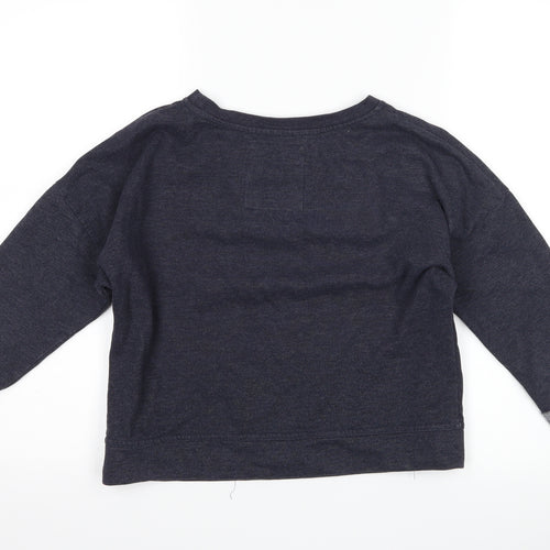 Atmosphere Womens Blue   Pullover Sweatshirt Size 8  - slogan