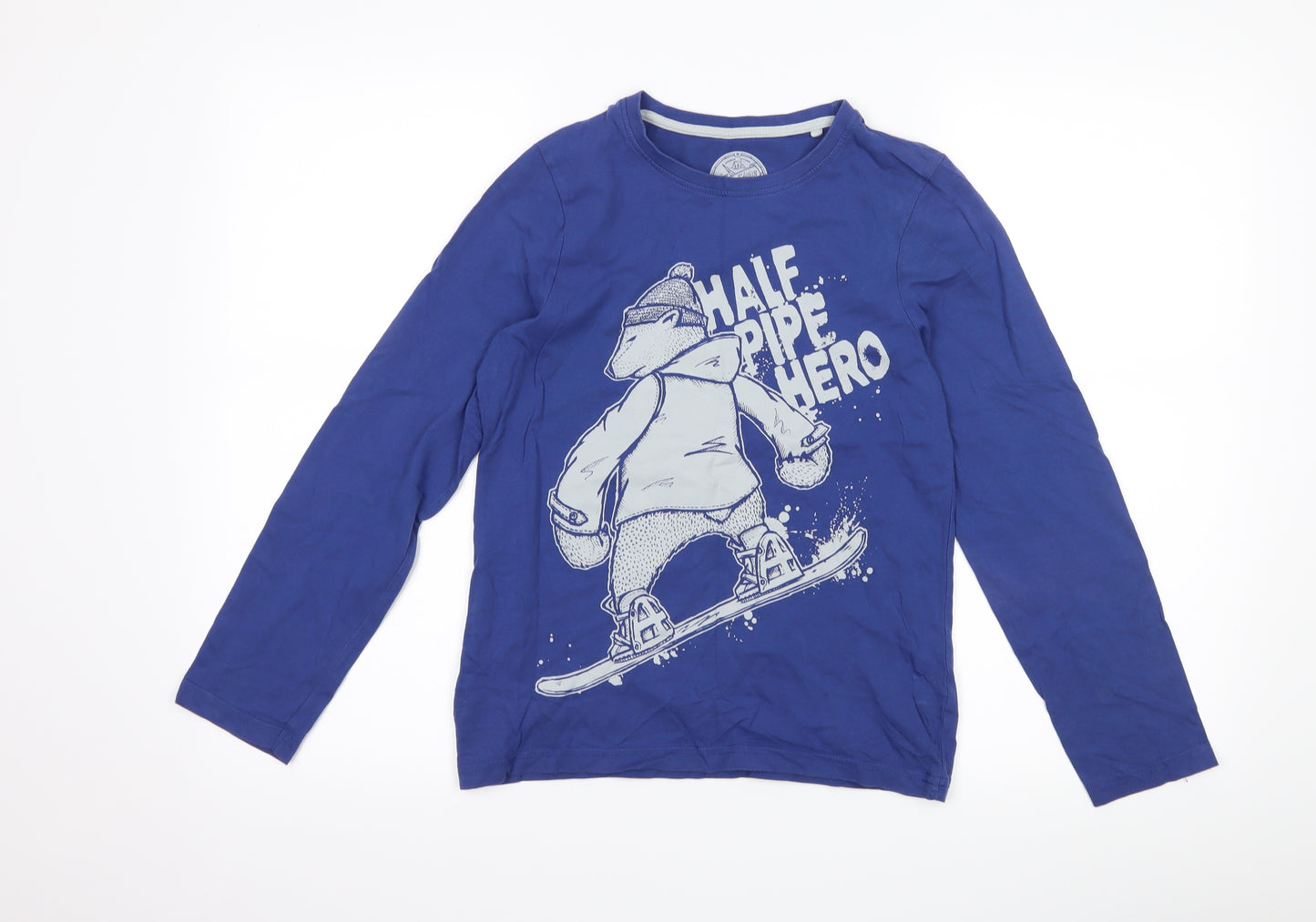 TU Boys Blue   Basic T-Shirt Size 11 Years  - skateboard