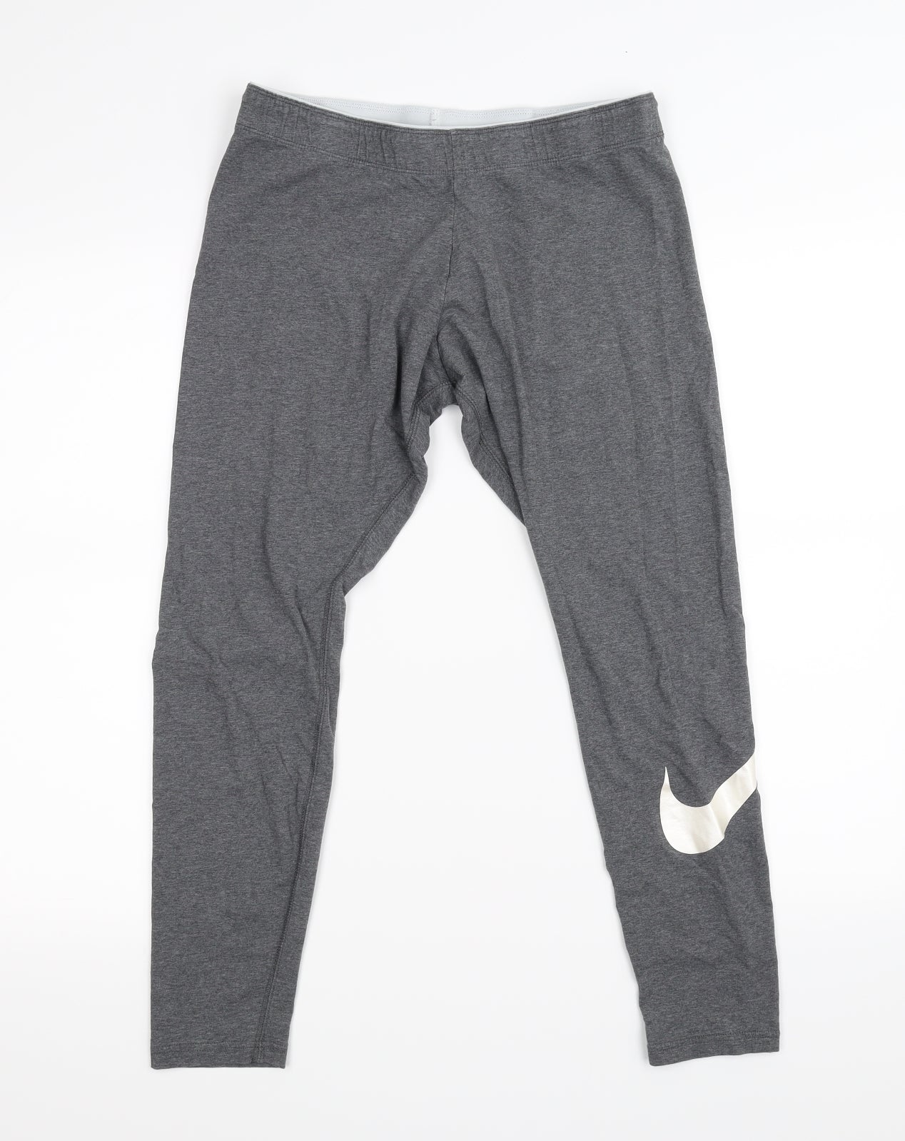 Nike Womens Grey   Cropped Leggings Size L L24 in