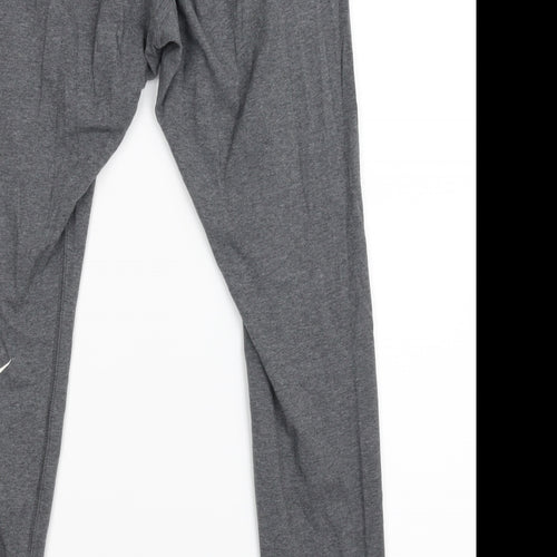 Nike Womens Grey   Cropped Leggings Size L L24 in