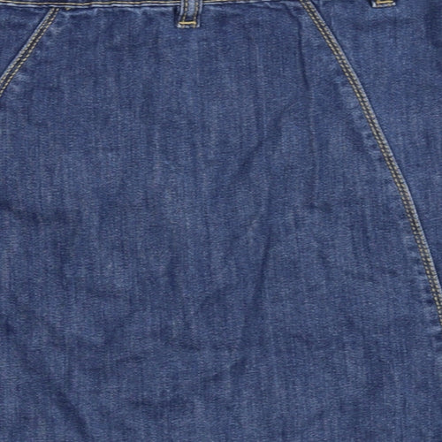 Candy Couture Girls Blue   A-Line Skirt Size 13 Years - braid detail