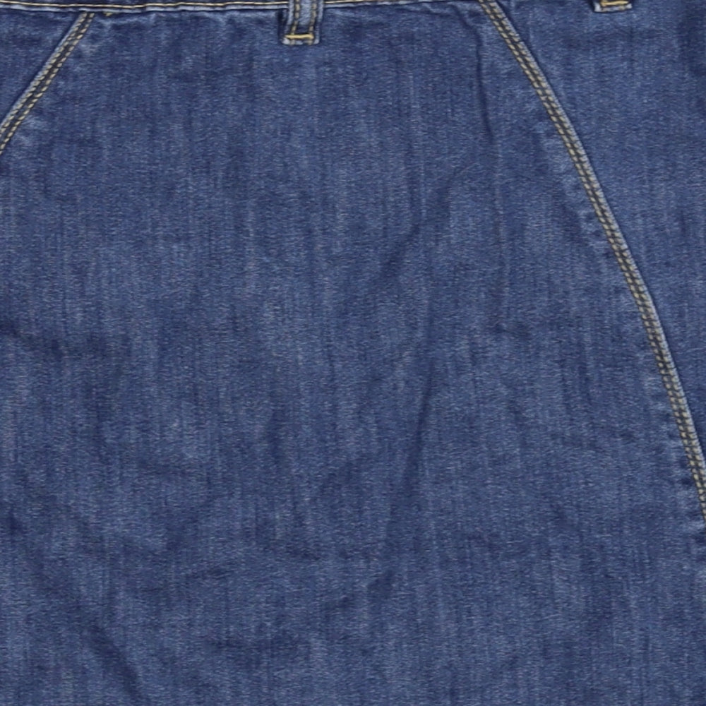 Candy Couture Girls Blue   A-Line Skirt Size 13 Years - braid detail
