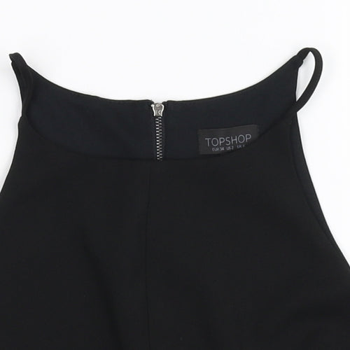 Topshop Womens Black   Basic Tank Size 6