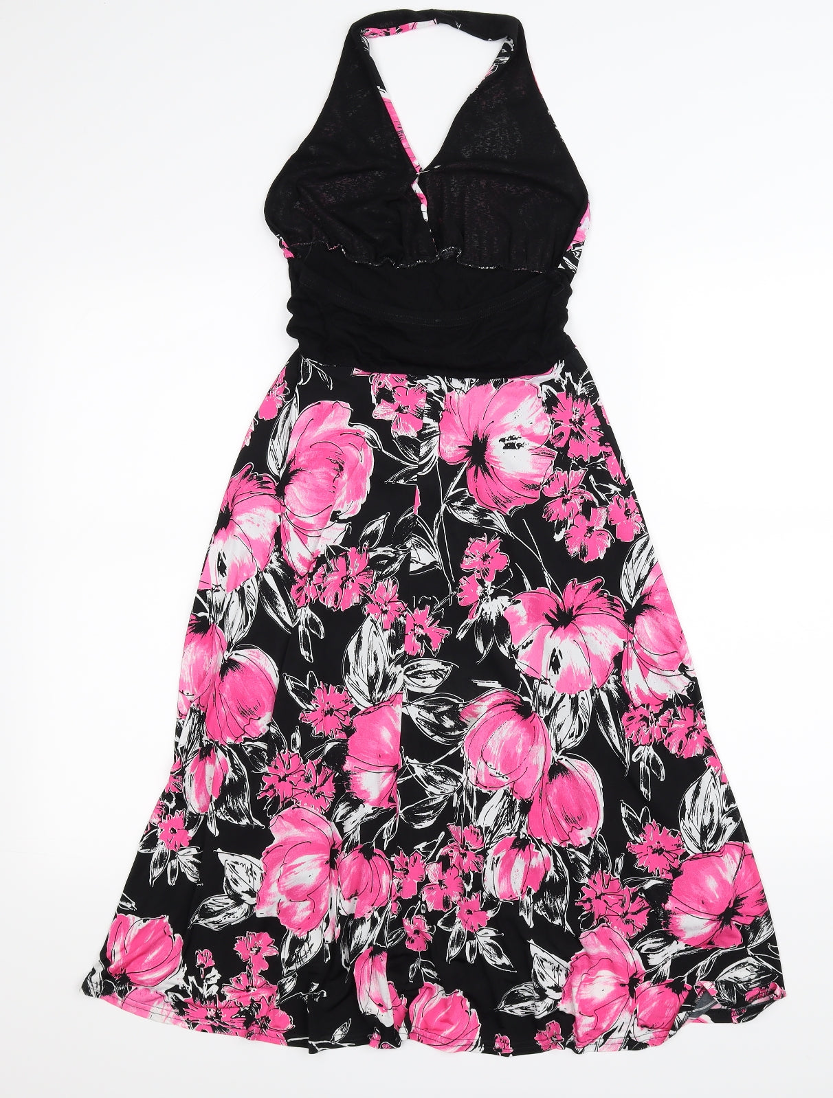 west one Womens Black Floral  Fit & Flare  Size 10