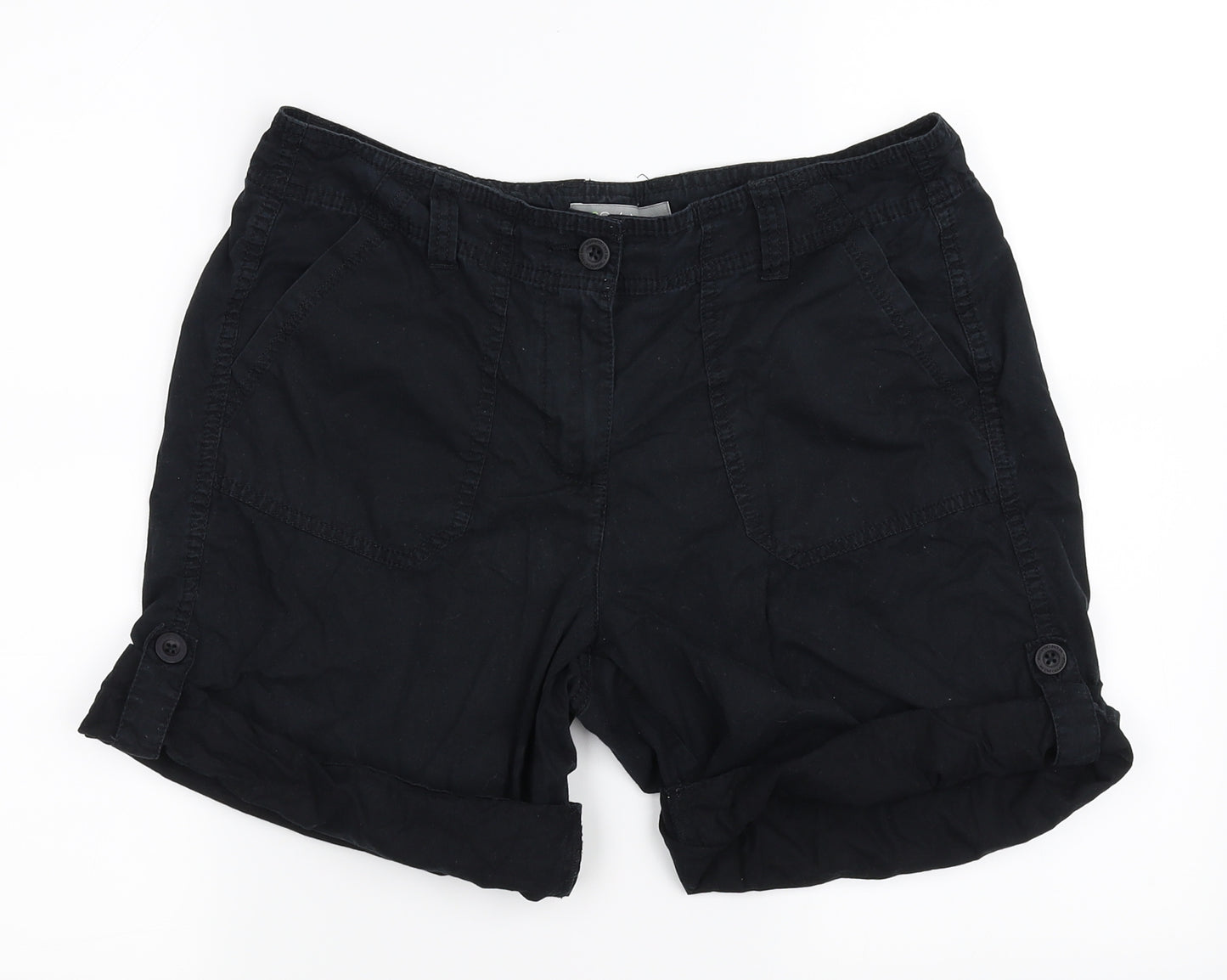 Marks and Spencer Womens Black   Cargo Shorts Size 12