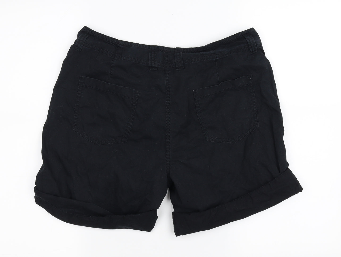 Marks and Spencer Womens Black   Cargo Shorts Size 12