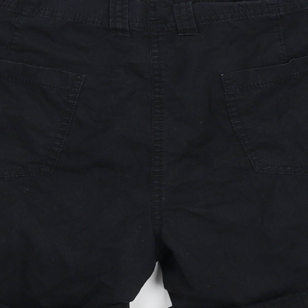 Marks and Spencer Womens Black   Cargo Shorts Size 12