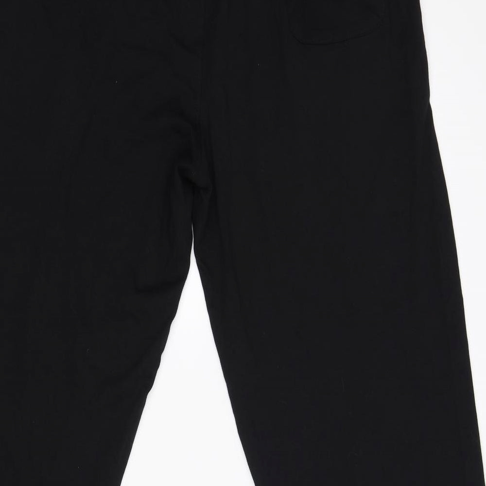 Preworn Womens Black   Jogger Trousers Size L L28 in