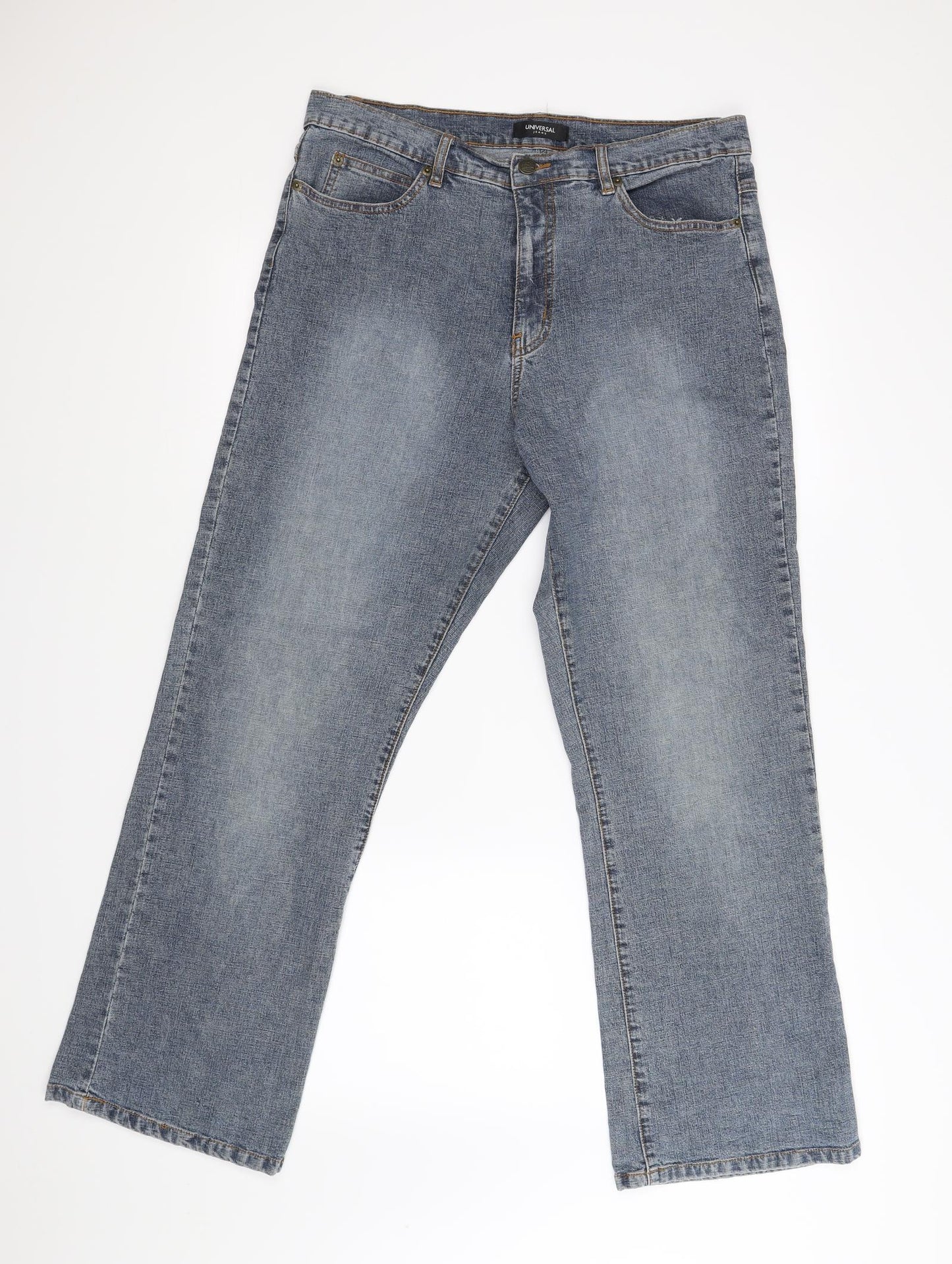 BHS Womens Blue   Straight Jeans Size 16 L28 in
