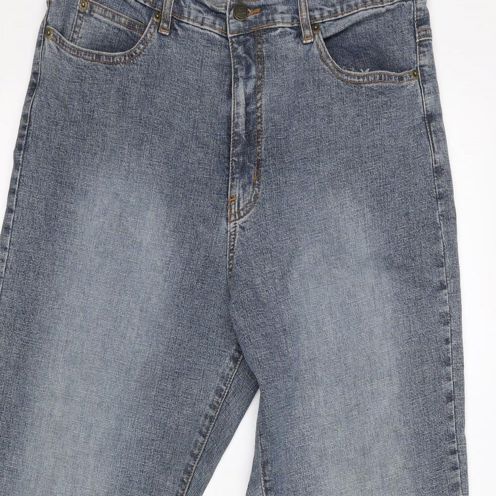 BHS Womens Blue   Straight Jeans Size 16 L28 in