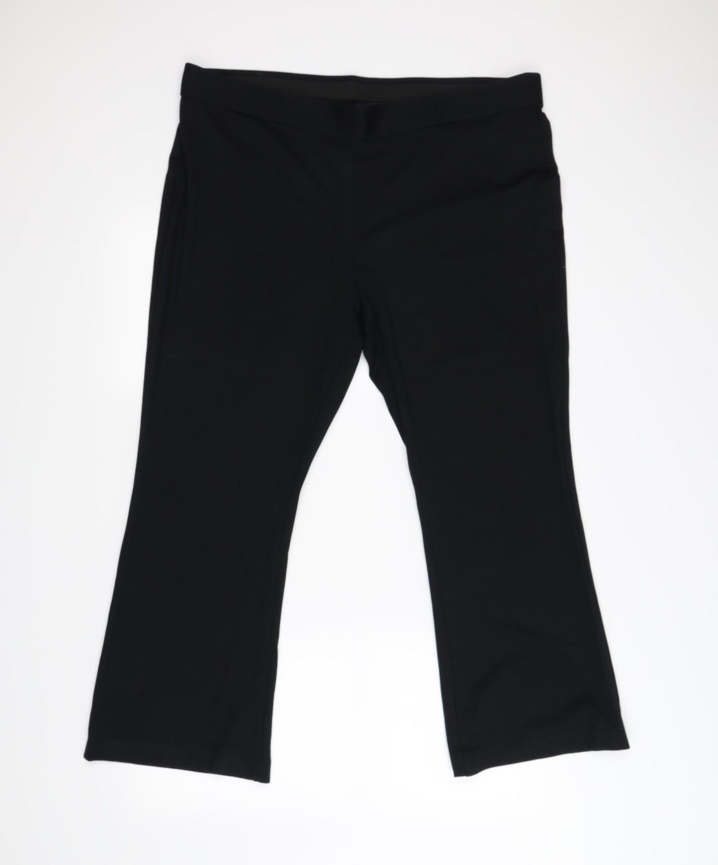M&S Womens Black   Trousers  Size 20 L25 in - short