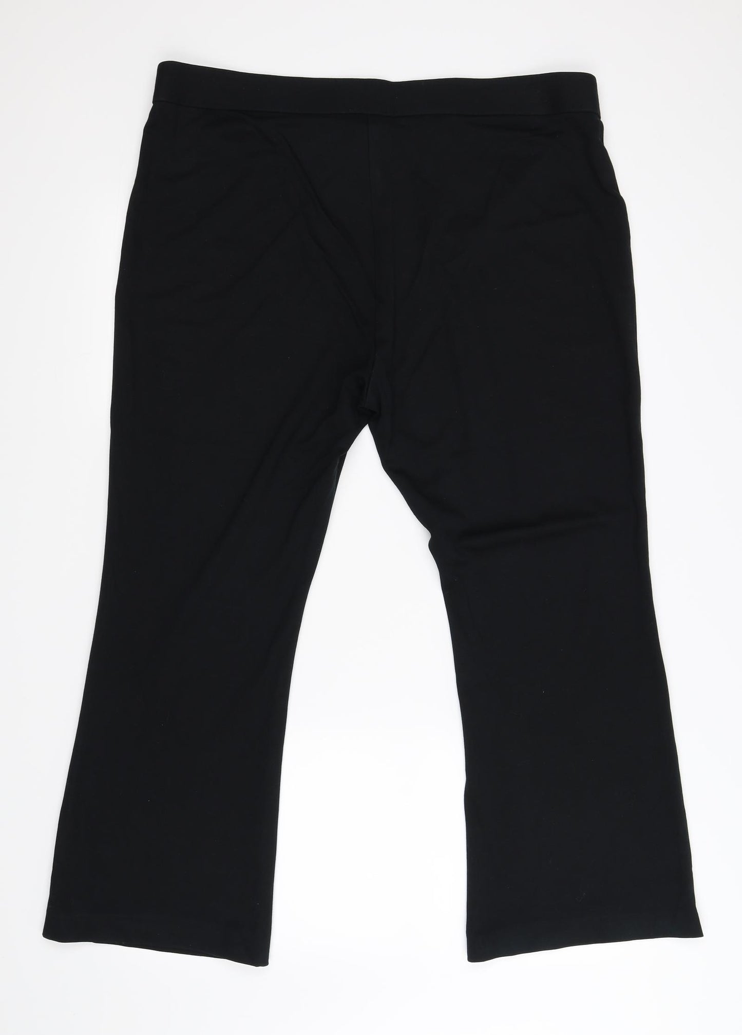 M&S Womens Black   Trousers  Size 20 L25 in - short
