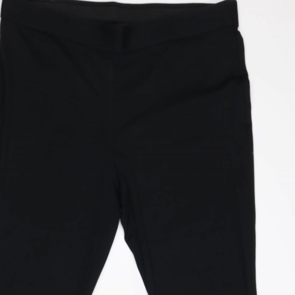 M&S Womens Black   Trousers  Size 20 L25 in - short