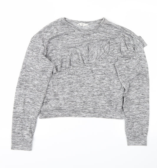 Candy Couture Girls Grey   Pullover Jumper Size 13 Years