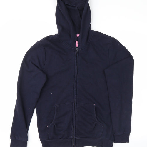 scare Girls Blue   Full Zip Hoodie Size 12-13 Years