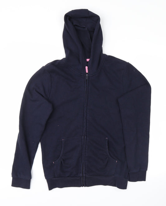 scare Girls Blue   Full Zip Hoodie Size 12-13 Years