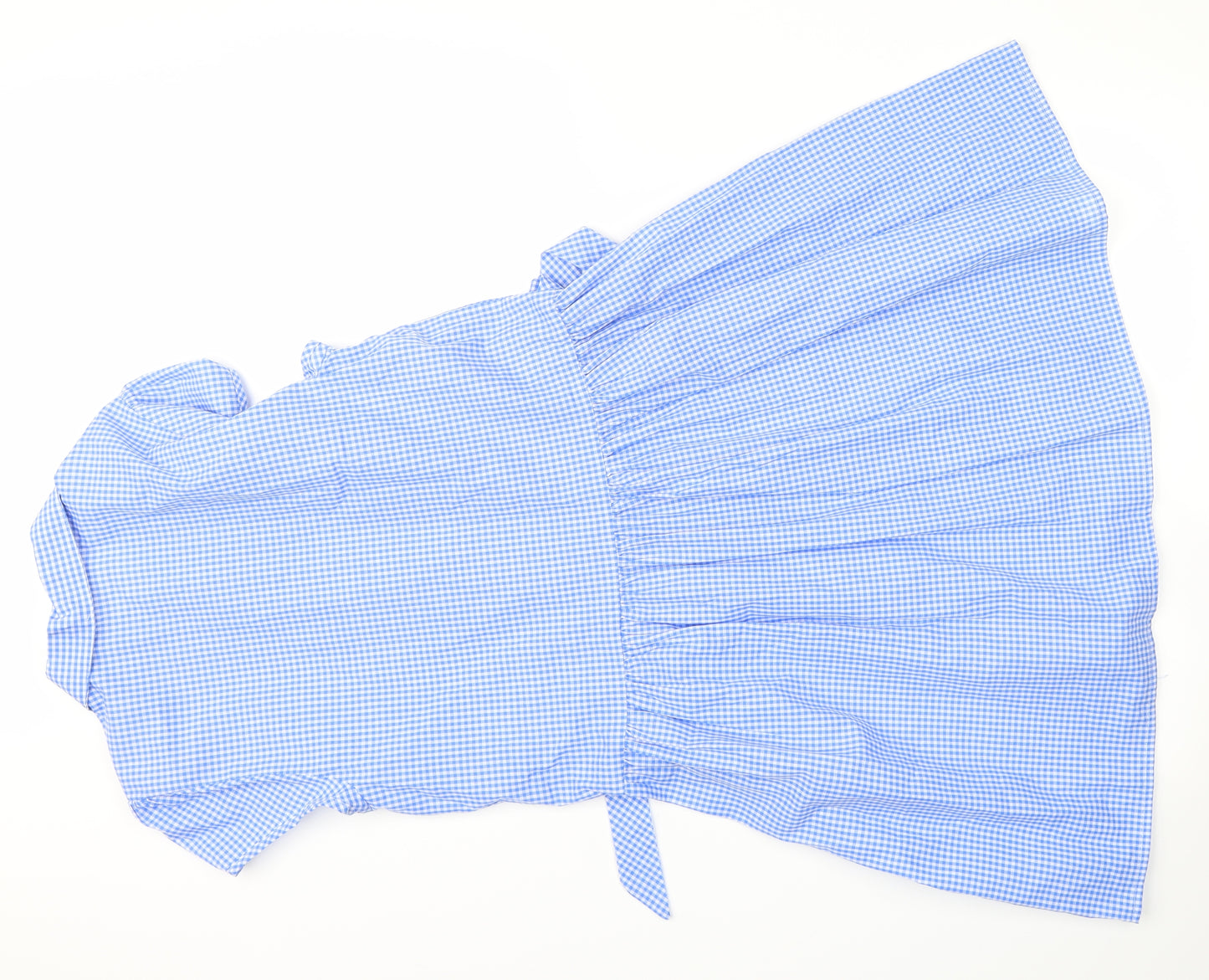 George Girls Blue Check  Skater Dress  Size 13-14 Years  - school dress