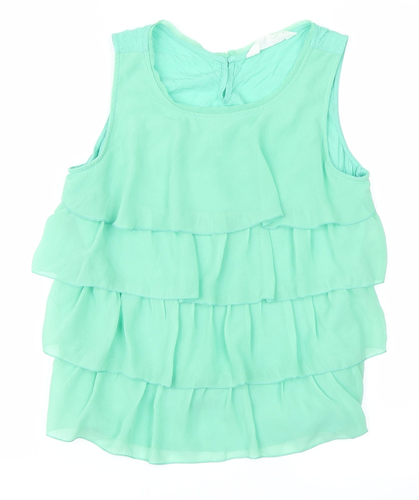 H&M Girls Green   Pullover Blouse Size 12-13 Years
