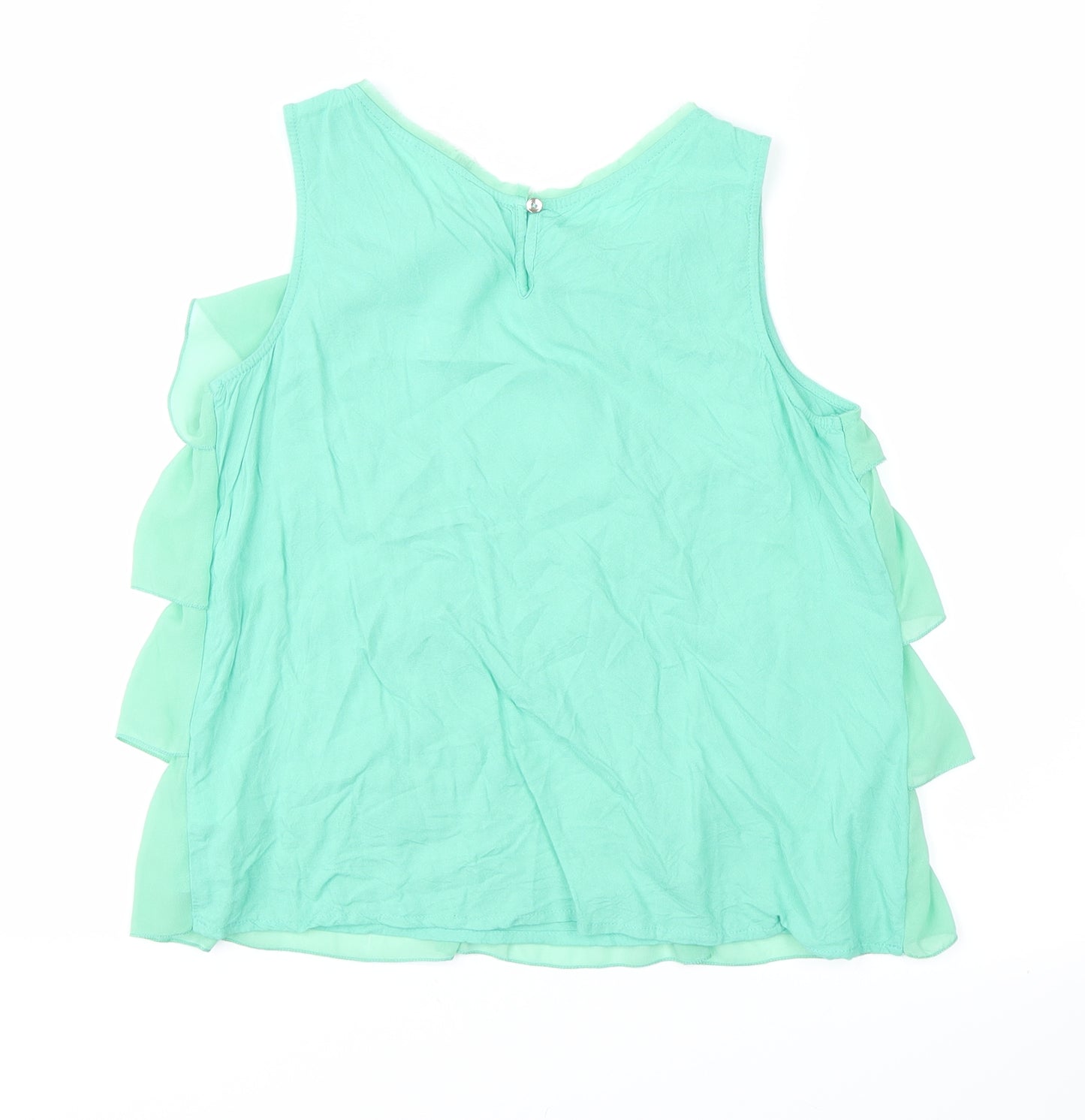 H&M Girls Green   Pullover Blouse Size 12-13 Years