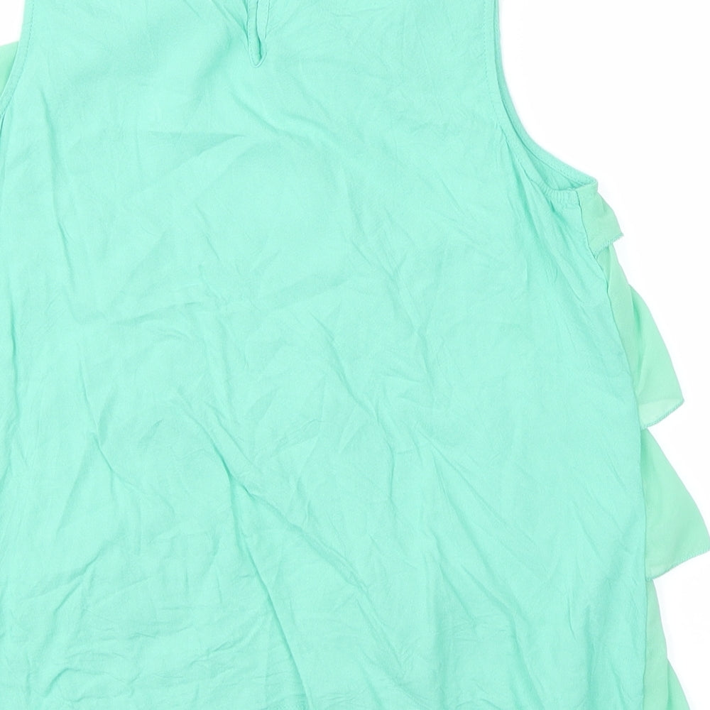 H&M Girls Green   Pullover Blouse Size 12-13 Years