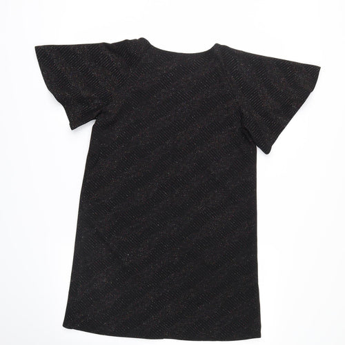 George Womens Black   T-Shirt Dress  Size 8