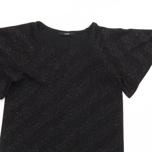 George Womens Black   T-Shirt Dress  Size 8