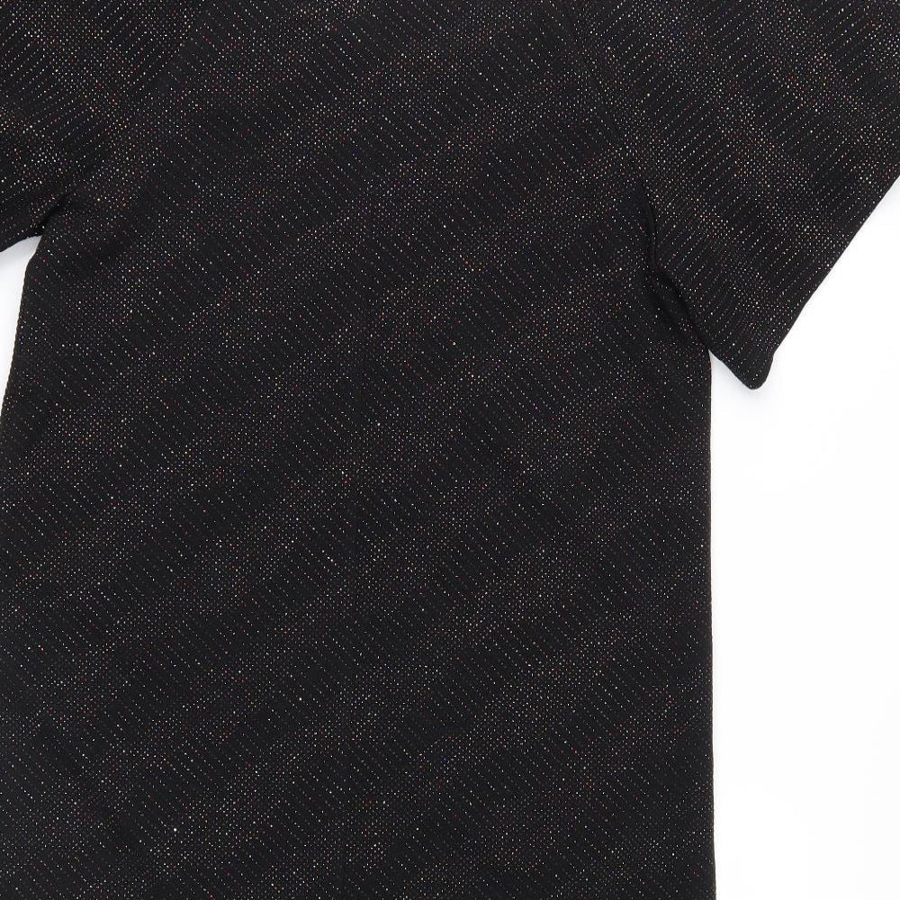 George Womens Black   T-Shirt Dress  Size 8