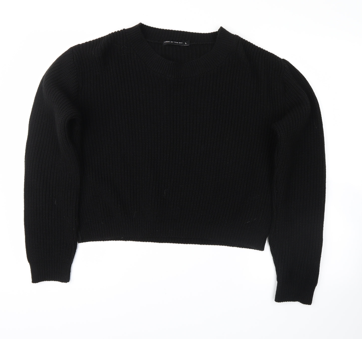 look of the day Womens Black   Pullover Jumper Size L
