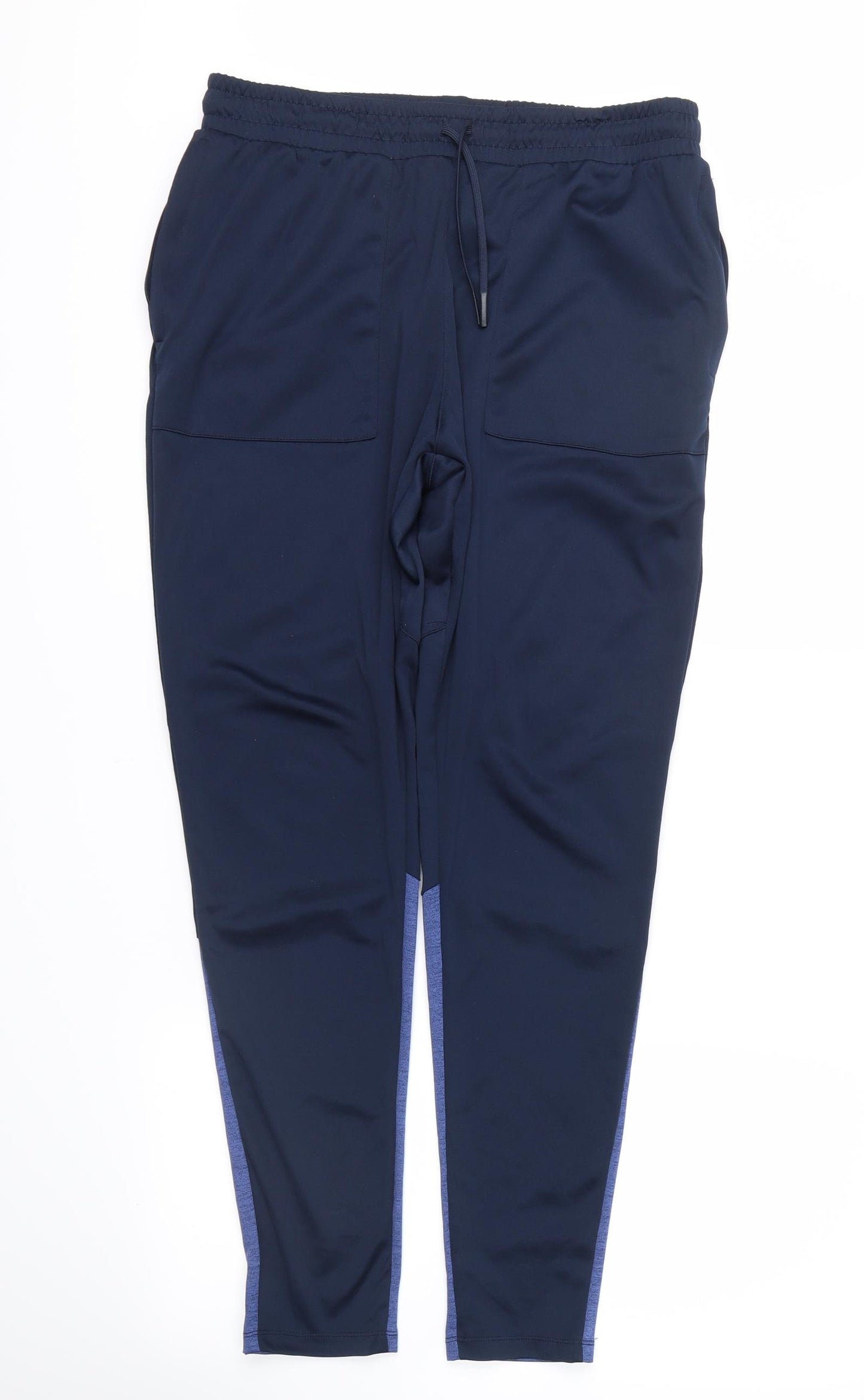 workout Womens Blue Striped  Jogger Leggings Size M