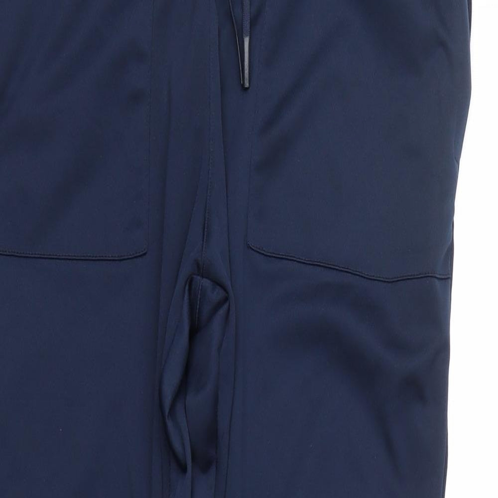workout Womens Blue Striped  Jogger Leggings Size M