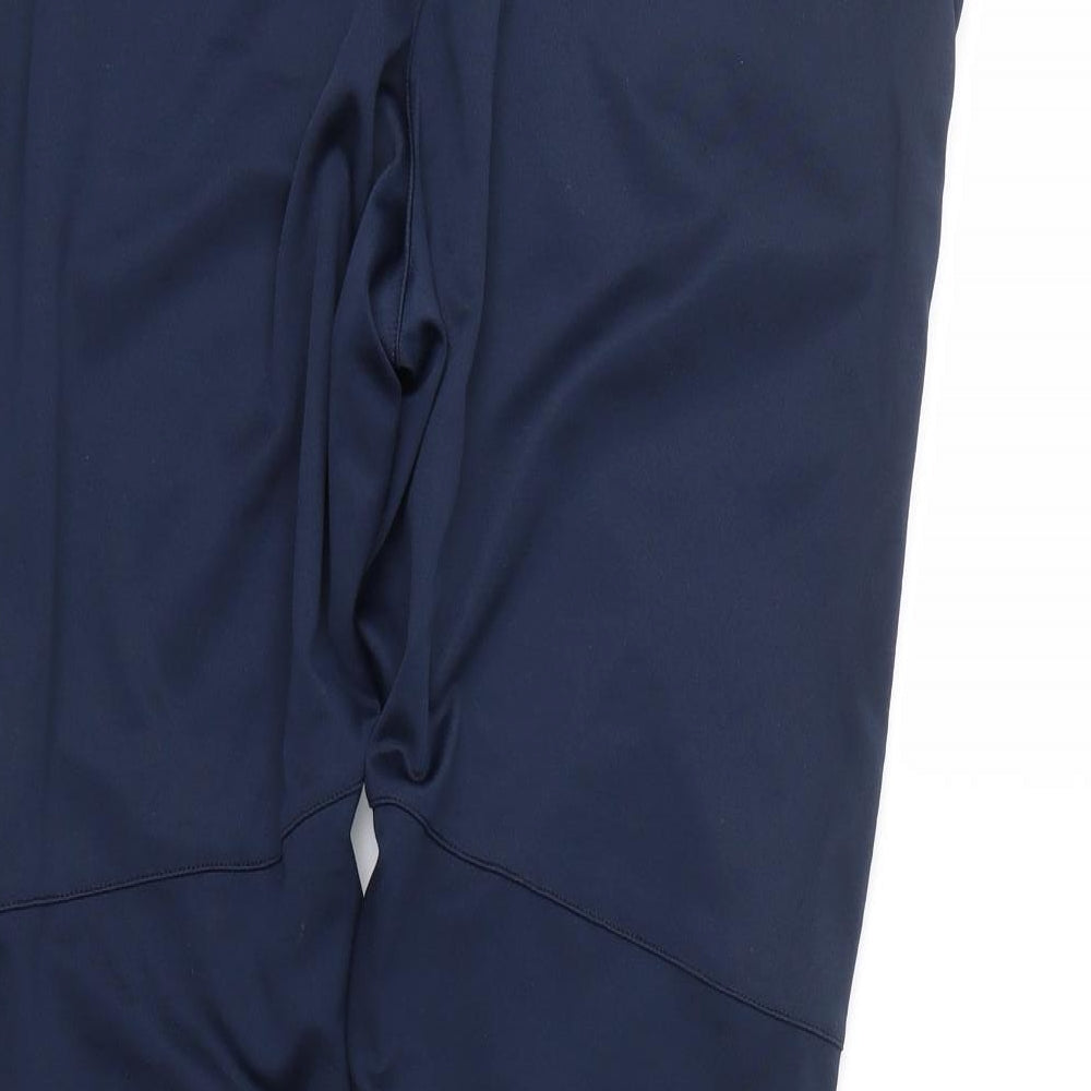 workout Womens Blue Striped  Jogger Leggings Size M