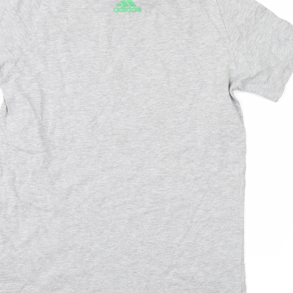 adidas Boys Grey   Basic T-Shirt Size 9-10 Years  - adidas