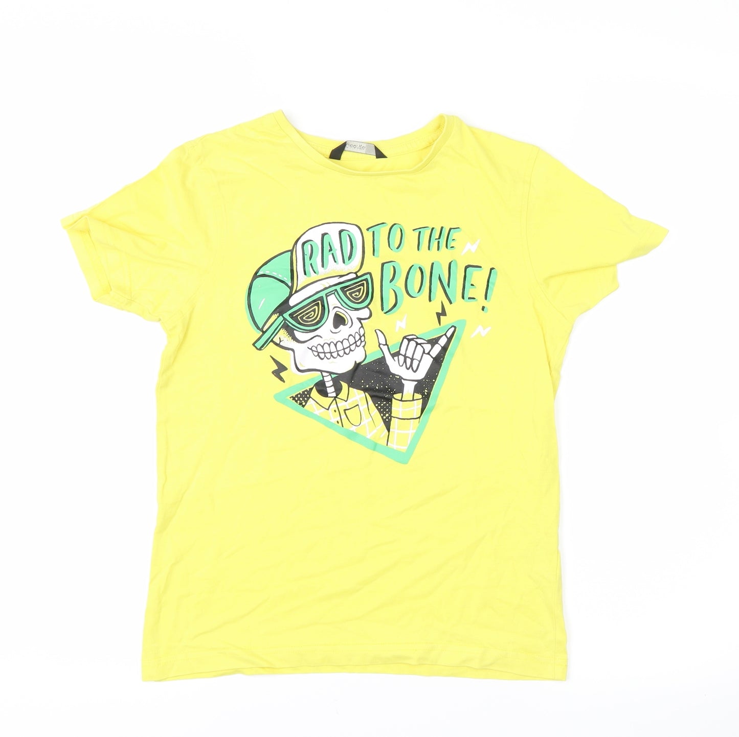 George Boys Green   Basic T-Shirt Size 9-10 Years  - skeletom