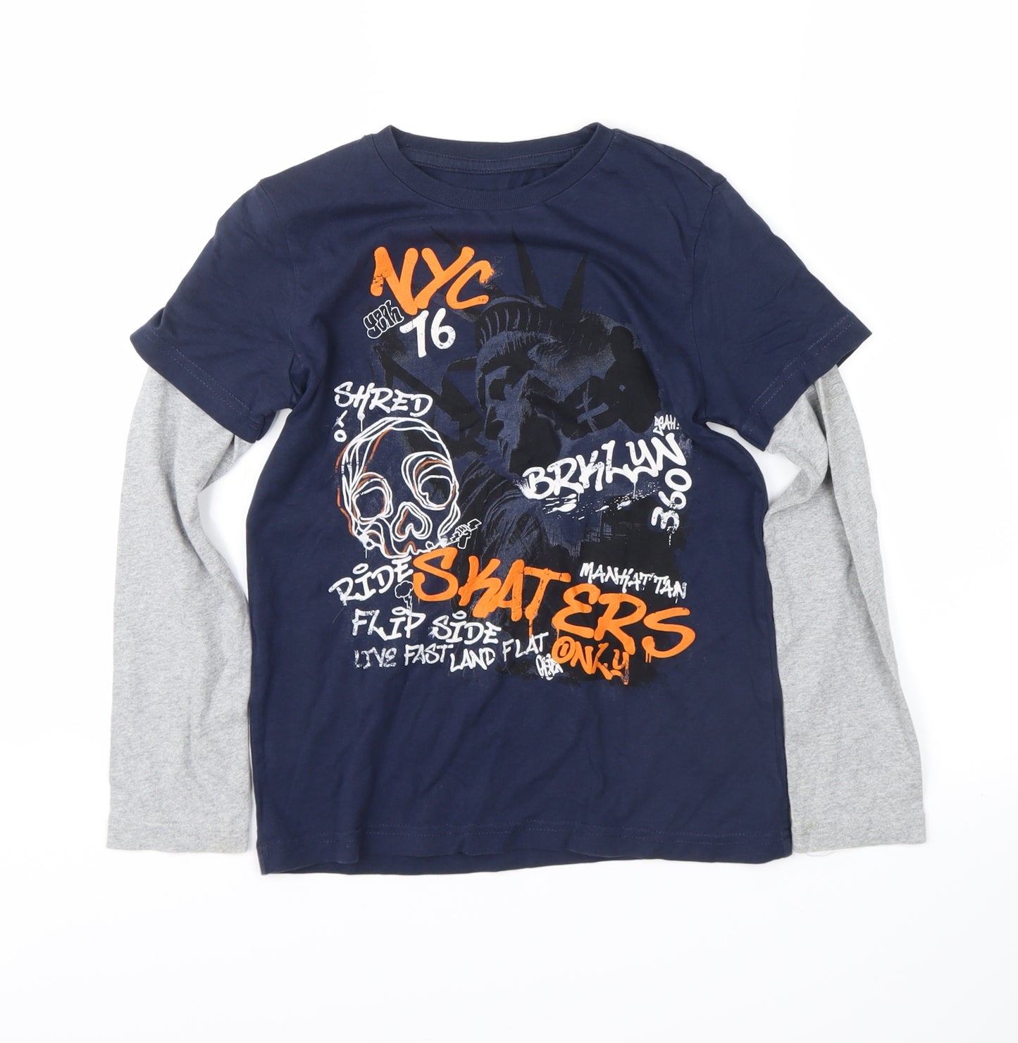 no brand Boys Blue   Pullover Sweatshirt Size 8-9 Years  - manhatten