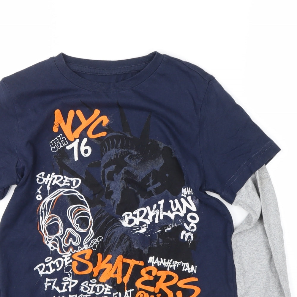 no brand Boys Blue   Pullover Sweatshirt Size 8-9 Years  - manhatten