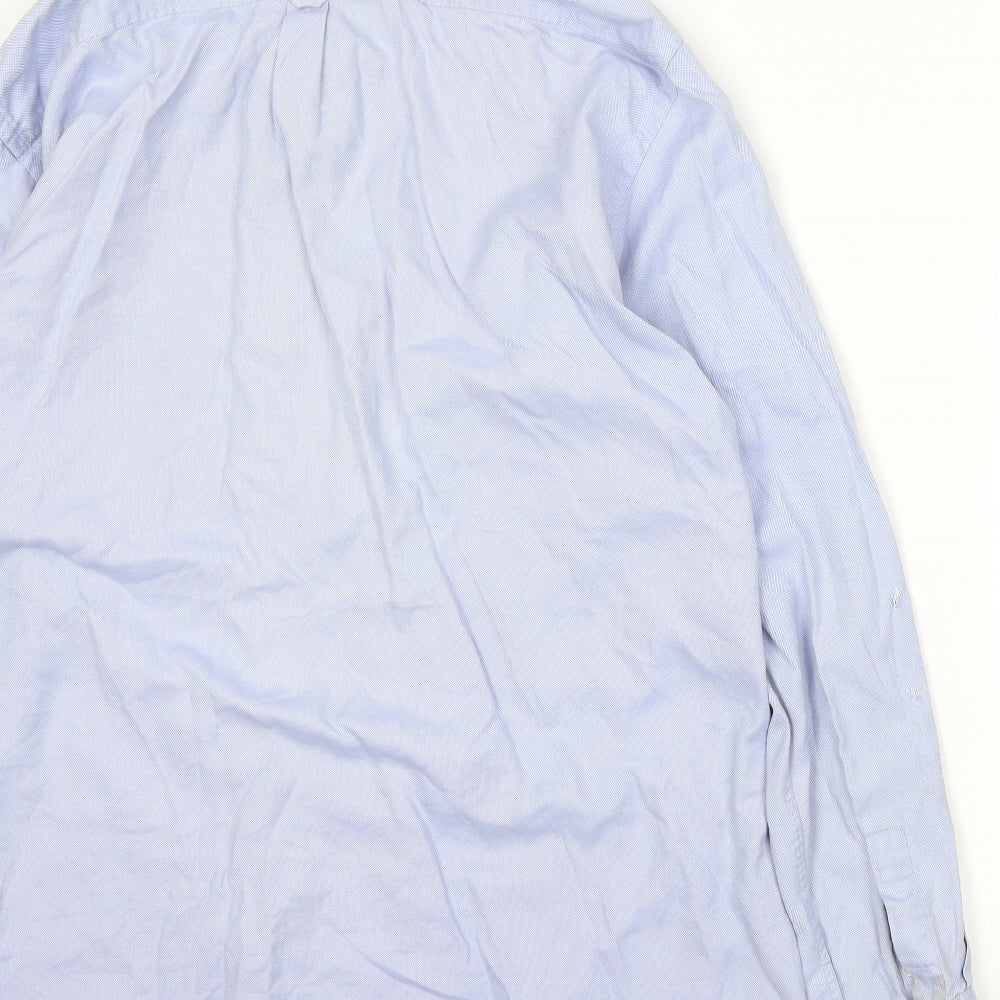 Thomas Pink Mens Blue    Dress Shirt Size L