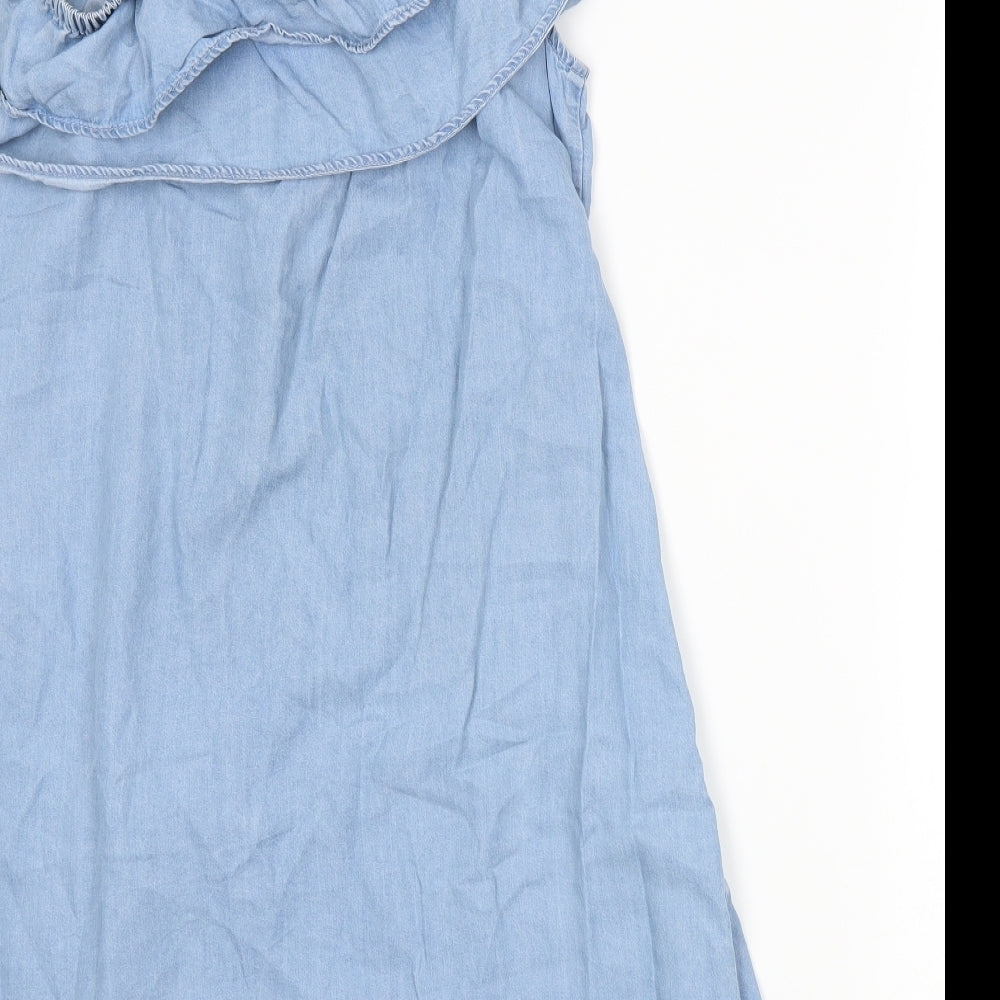 Peacocks Womens Blue   A-Line  Size 16