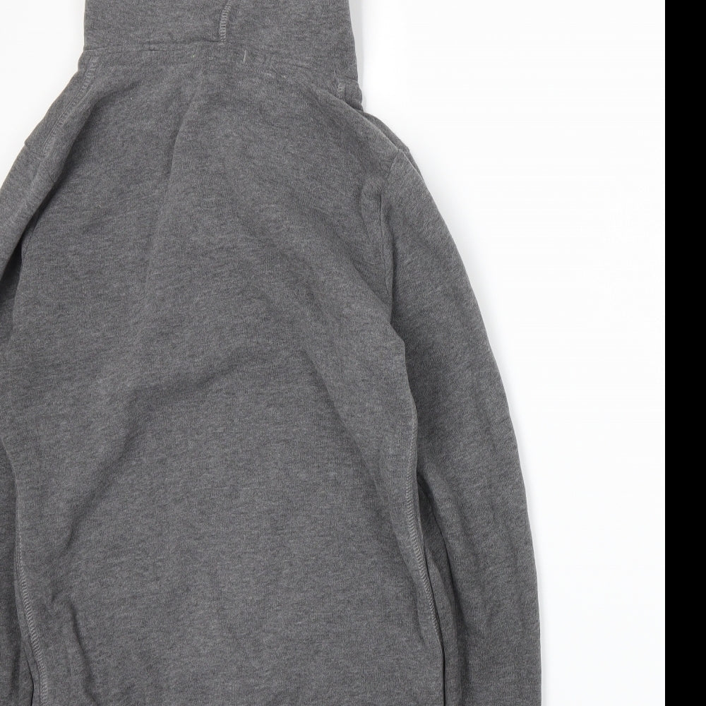Superdry Mens Grey  Jersey Full Zip Hoodie Size M