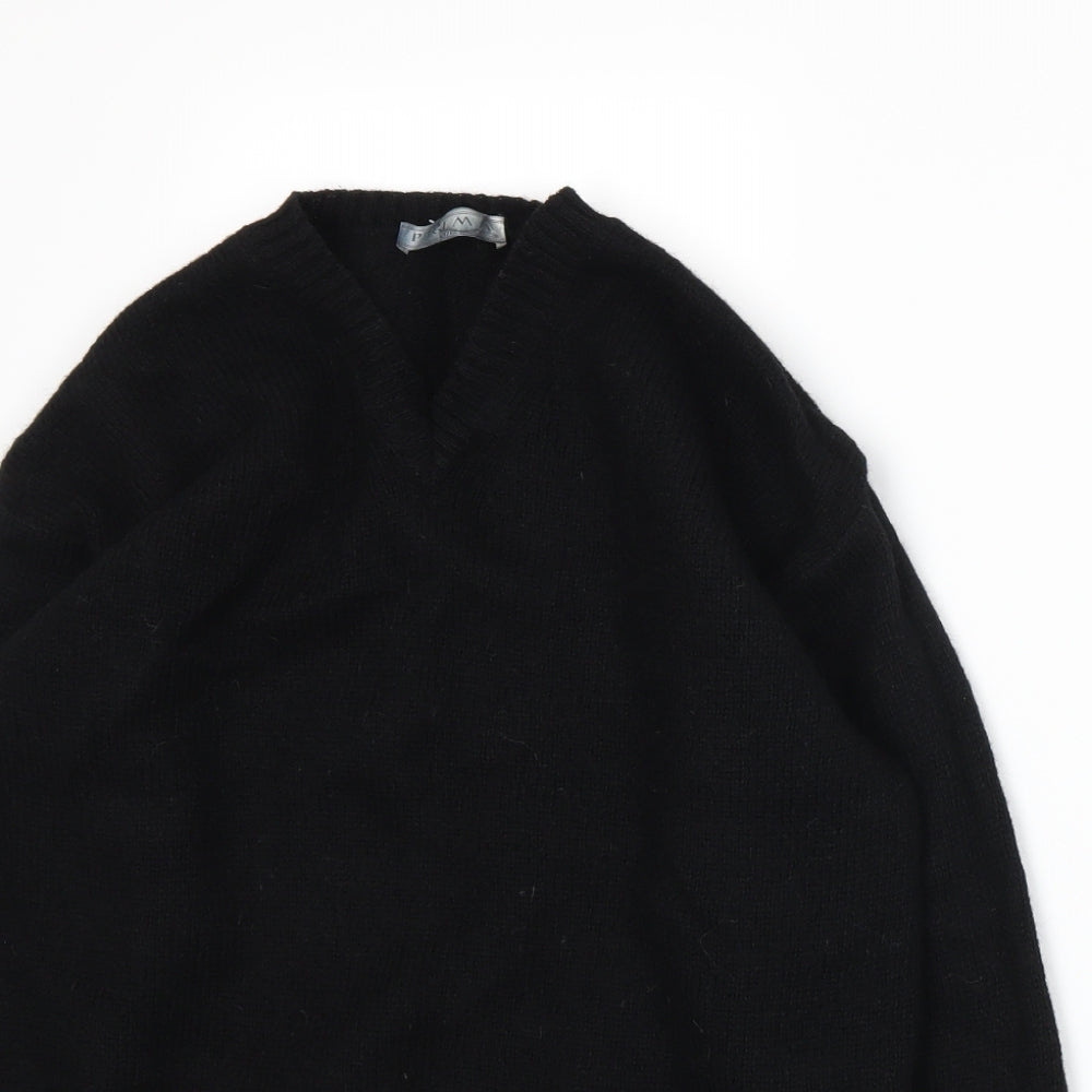 Prima Womens Black  Knit Pullover Jumper Size M