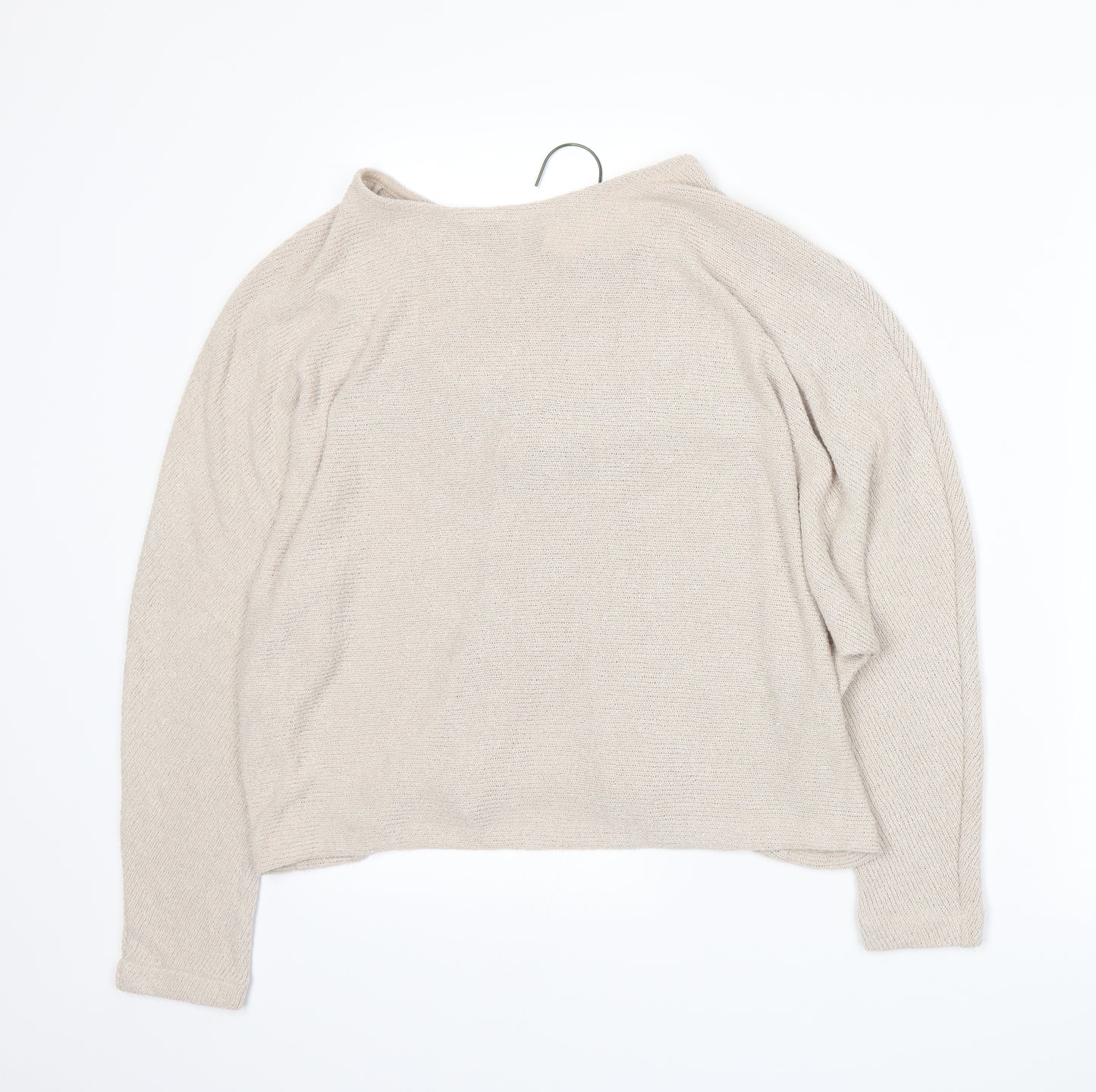 H&M Womens Beige  Knit Pullover Jumper Size M