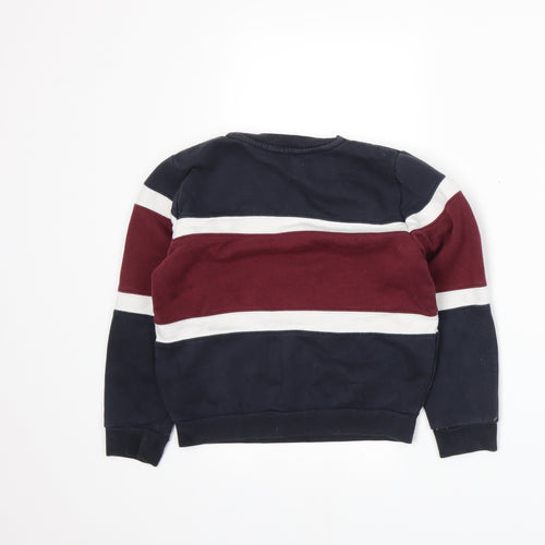 Primark Boys Blue Striped Jersey Pullover Sweatshirt Size 8-9 Years