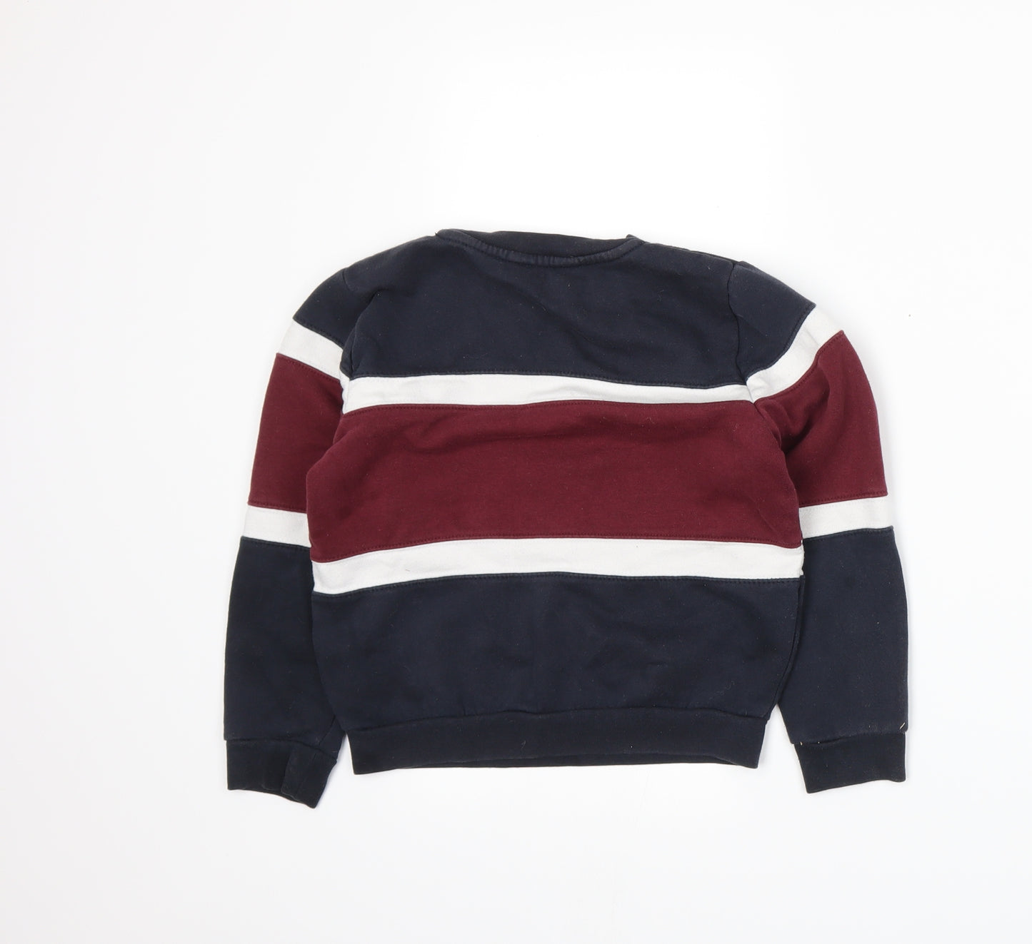 Primark Boys Blue Striped Jersey Pullover Sweatshirt Size 8-9 Years