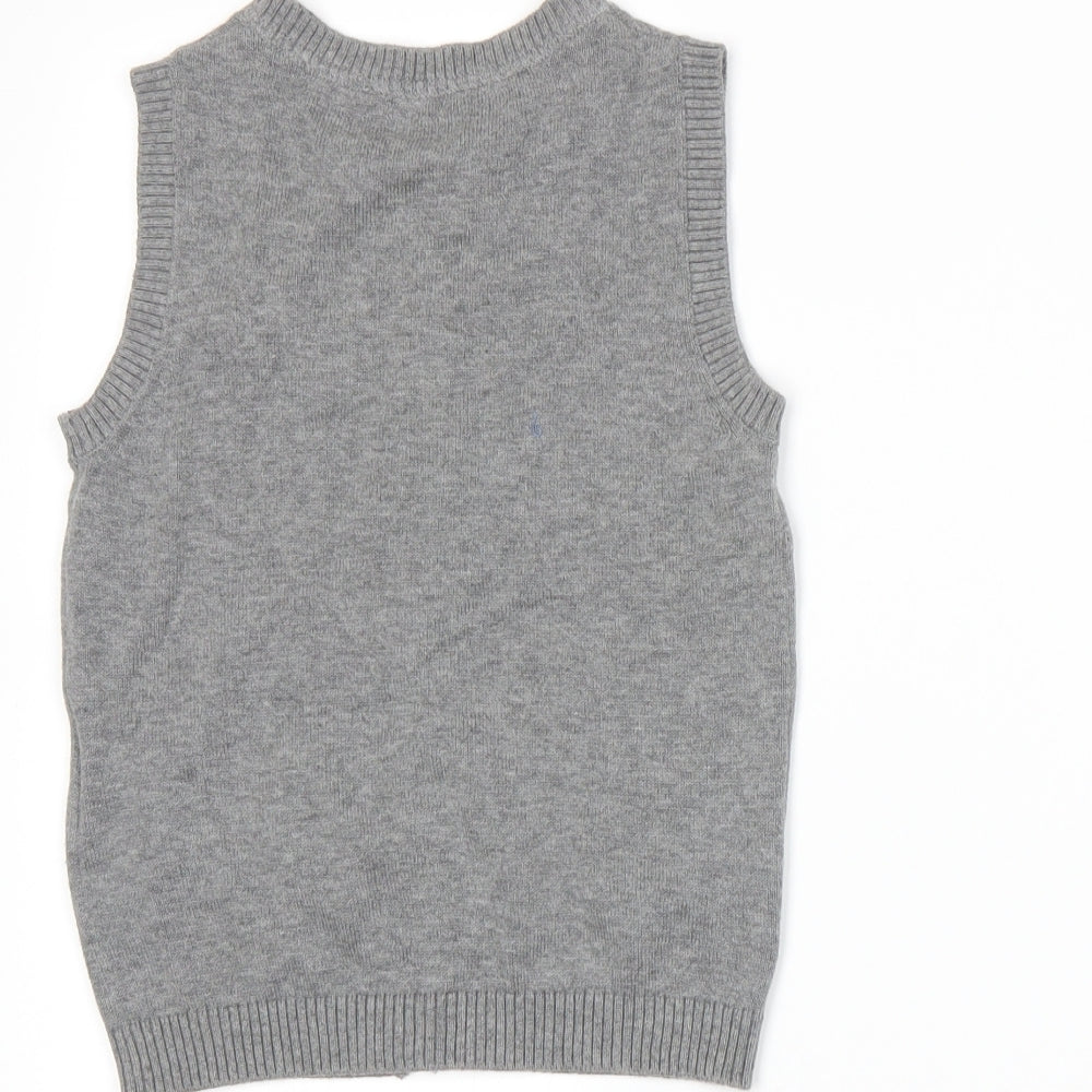 Kiabi Boys Grey  Knit Cardigan Jumper Size 5 Years