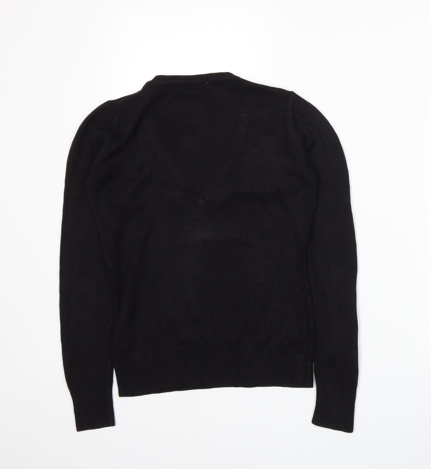MK One Womens Black  Knit Pullover Jumper Size S