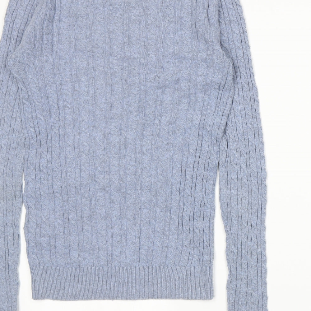 Superdry Mens Blue  Knit Pullover Jumper Size XS